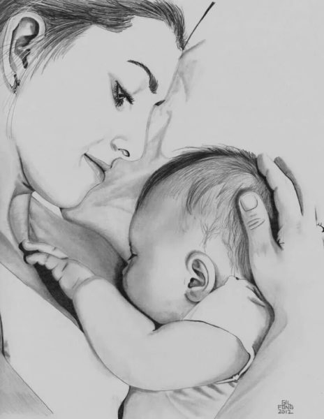110 красивых и легких рисунков для мамы