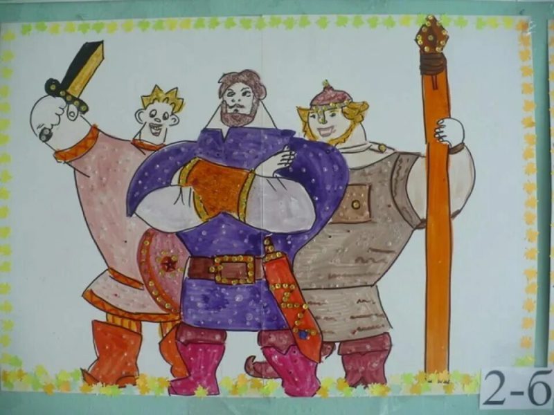 115 рисунков русских богатырей карандашами и не только