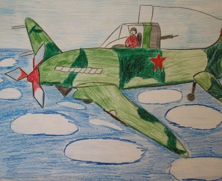 125 военных рисунков для дете