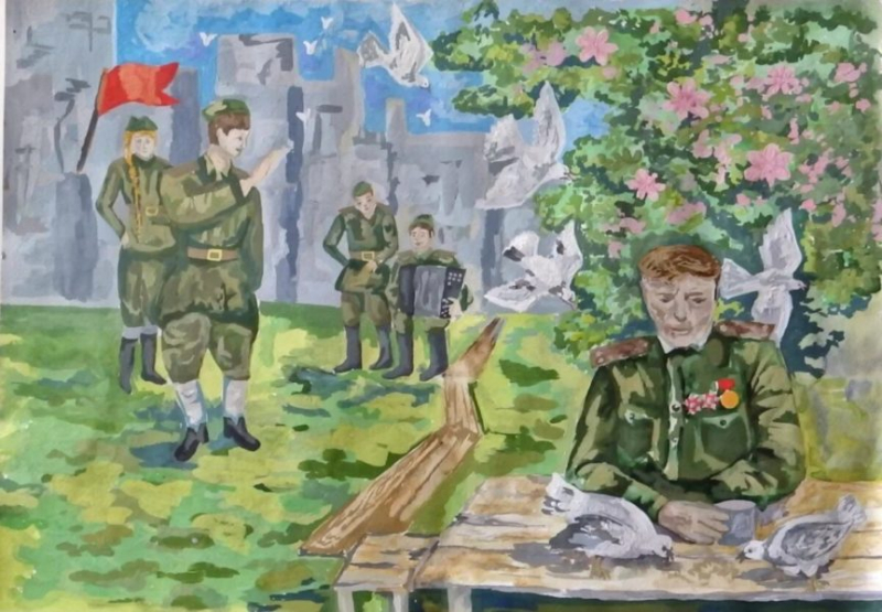 125 военных рисунков для дете