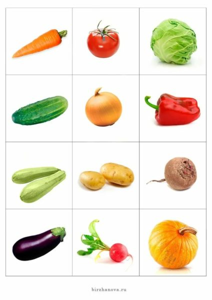 130 картинок для детей с овощами и фруктами