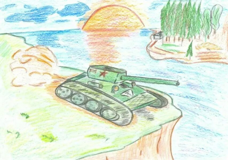 165 детских рисунков на тему войны и победы
