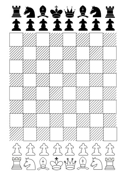 45 картинок с шахматной доской и фигурами