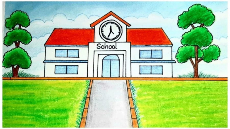 70 рисунков на тему «Школа моей мечты»