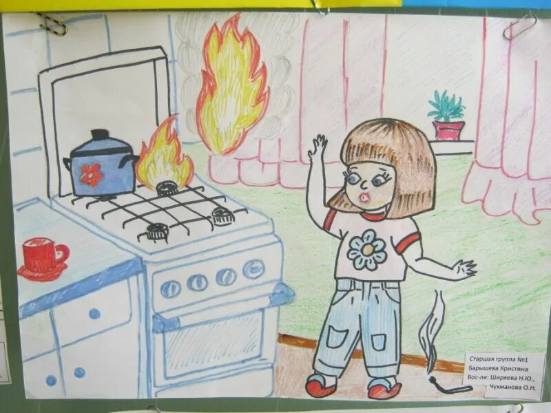 90 рисунков по пожарной безопасности для детей