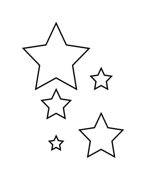 95 шаблонов звезд для вырезания из бумаги