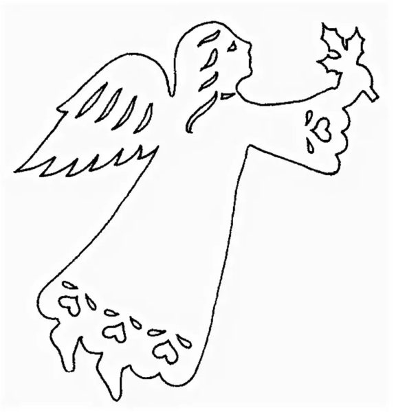 Ангелочки из бумаги: 80 шаблонов для распечатки и вырезания