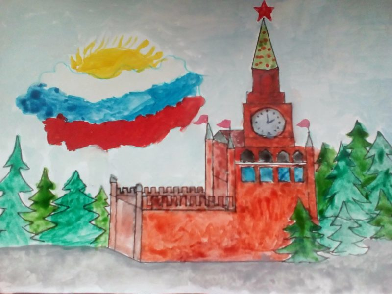 Как нарисовать Кремль и Красную площадь: 65 рисунков