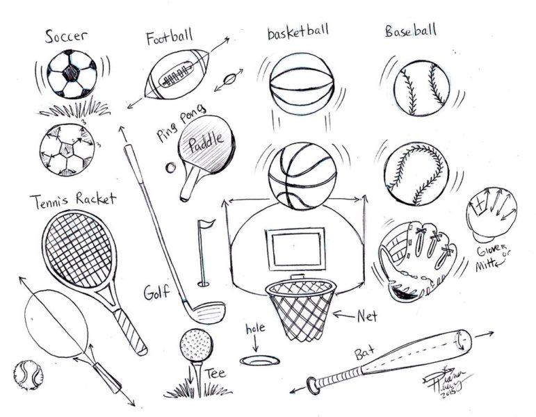 Картинки для срисовки спорт (53 фото)