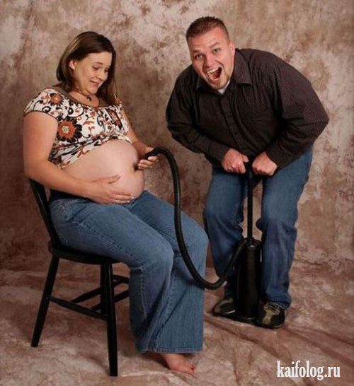Прикольные фото беременных (12 фото)