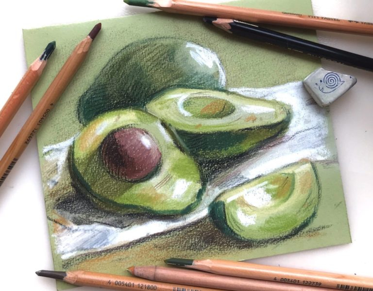 Рисунки карандашом мультяшный авокадо (17 фото)