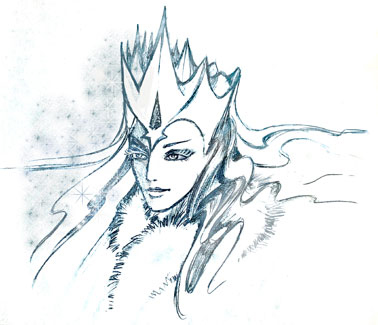 Рисунки карандашом Снежная Королева (62 фото)