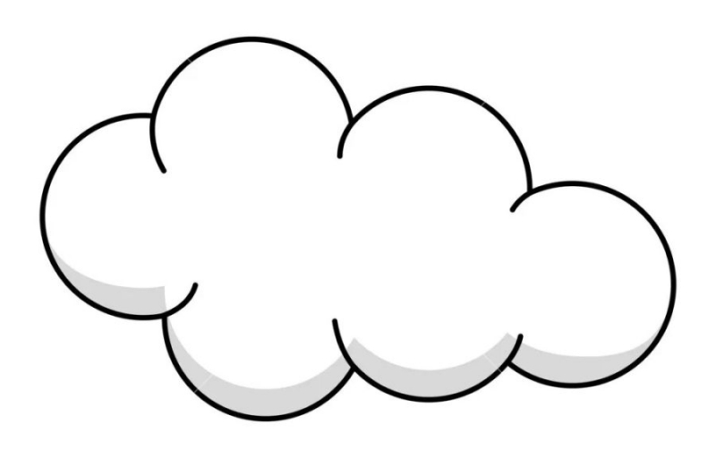 Трафареты облака для вырезания из бумаги: 50 шаблонов