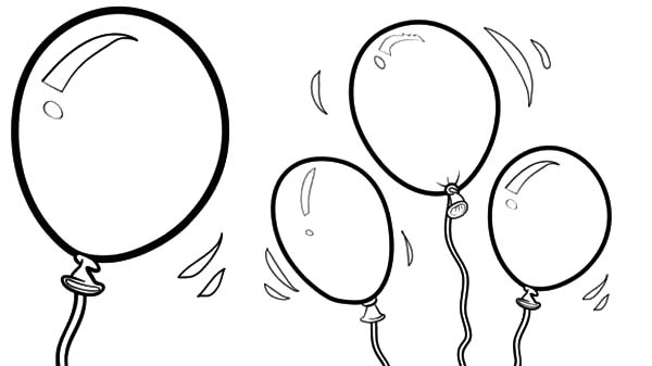 Воздушный шарик: 50 картинок и шаблонов для детей